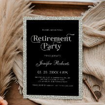 Typographie Pailletée Noir et Blanc pour Fête de R