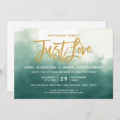 Invitation Typographie Pinceau Ombre Rien de Fantaisie Juste (Devant / Derrière)