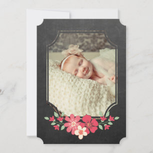 Invitation Typographie Russe De La Flore De Chalkboard Sip N 