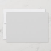 Invitation Typographie simple en gris doux Enregistrer la dat (Dos)