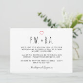 Invitation Typographie simple Whimsical Mariage de photos du  (Debout devant)
