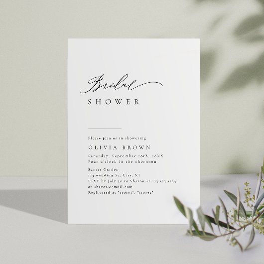 Invitation Typographie Simplement Élégante pour une Fête de M