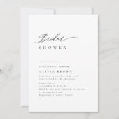 Invitation Typographie Simplement Élégante pour une Fête de M (Devant)