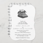 Invitation Typographie Smith Premier No. 2 (Devant / Derrière)