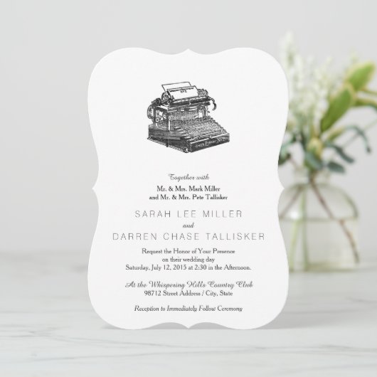 Invitation Typographie Smith Premier No. 2 (Debout devant)