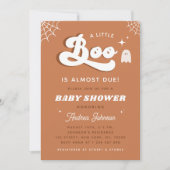 Invitation Typographie super Retro Ghost Baby shower Party (Devant)