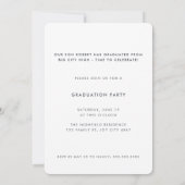 Invitation Typographie verte de l'Armée moderne Photo 2022 Gr (Dos)