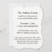 Invitation Typographie "You Are Invité" avec photo Rouge & Or (Dos)