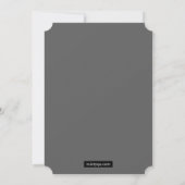 Invitation typographique Halloween Monster Bash (Dos)