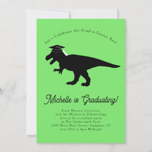 Invitation Tyrannosaurus Rex T-Rex Dinosaur Parti de graduati