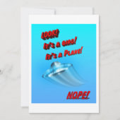 Invitation UFO Flying Saucer UAP hors de ce monde (Devant)