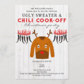 Invitation Ugly Sweater & Chili Cook Off Christmas Party (Devant)