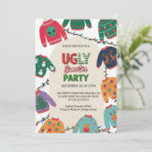 Invitation Ugly Sweater Christmas Party (Debout devant)