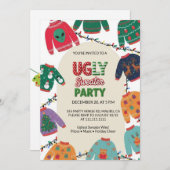 Invitation Ugly Sweater Christmas Party (Devant / Derrière)