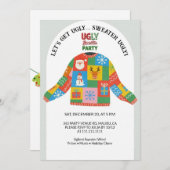 Invitation Ugly Sweater Christmas Party (Devant / Derrière)