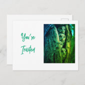 Invitation uitnodiging briefkaart (Voorkant / Achterkant)