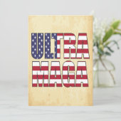 Invitation Ultra MAGA Trump Supporter 💡 Great Again USA (Debout devant)