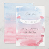 Invitation ultra mignonne pour une baby shower (Devant / Derrière)