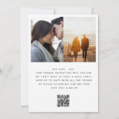 INVITATION ULTRA MODERNE BOLD NOMS MULTI PHOTO ENREGISTRER LA (Dos)