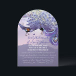 Invitation Ultra Violet Vert Cuivre Peacock Feather<br><div class="desc">Jardin Secret Fairy Jardin Lumières Fairytale Boho Ultra Violet Typographie Violet Cuivre Bleu Peacock Plumes Sous les étoiles Mariage Invitations</div>