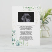 Invitation Ultrasound Sonogramme Bump Poème à papa (Debout devant)