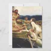 Invitation Ulysses et les sirènes - Herbert James Draper 1909 (Devant)
