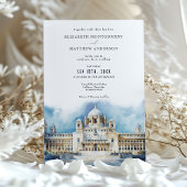 Invitation Umaid Bhawan Palace Inde Mariage aquarelle