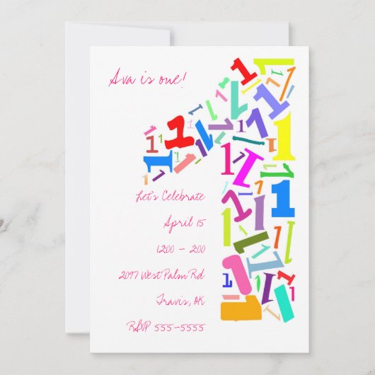 Invitation Un ! (Devant)