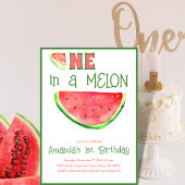 Invitation Un à Melon Tutti Frutti Premier Anniversaire