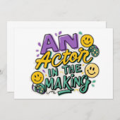 Invitation Un acteur en devenir (Devant / Derrière)