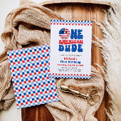 Invitation Un Américain 4 juillet premier anniversaire