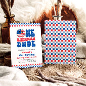 Invitation Un Américain 4 juillet premier anniversaire