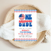 Invitation Un Américain 4 juillet premier anniversaire