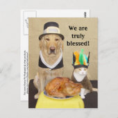 Invitation un ami pour Thanksgiving ! (Devant / Derrière)