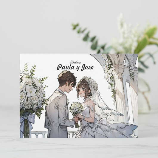 Invitation Un Amor Anime: Invitación (Debout devant)