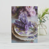 Invitation Un Amour Comme La Lavande | Violet doux (Debout devant)
