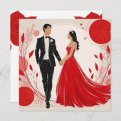 Invitation Un Amour Éternel (Devant / Derrière)