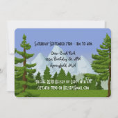 Invitation Un Amusement Extérieur Anniversaire Fête Invitatio (Dos)