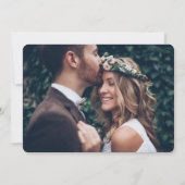 Invitation Un an Anniversaire Réception 2 Mariage photo (Dos)