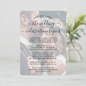 Invitation Un An Anniversaire Réception 2 Superposition Photo (Debout devant)