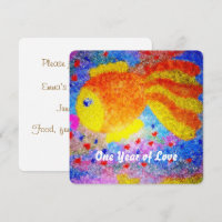 Un an d'amour Poisson tropical 1er anniversaire 