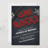 Invitation Un an de Rocks - 1er anniversaire  (Devant)