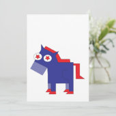 Invitation Un âne démocrate vide (Debout devant)