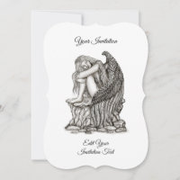 Un ange endormi sur la pierre