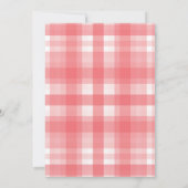 Invitation Un anniversaire de 1 an de pastèque Un dans un mel (Dos)