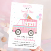 Invitation Un Anniversaire de crème glacée Camion Sweet
