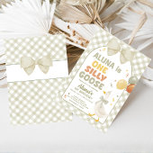 Invitation Un anniversaire de printemps d'une oie sotte