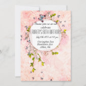 Invitation Un anniversaire féroce et enchanteur (Devant)