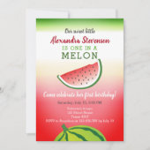 Invitation Un anniversaire melon (Devant)
