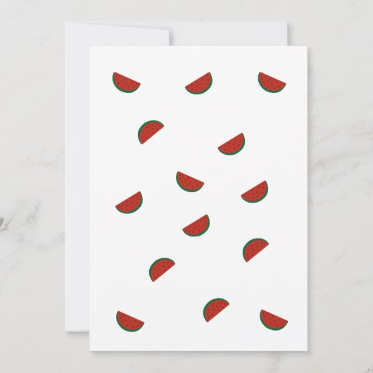 Invitation Un anniversaire pastèque One in a Melon (Dos)